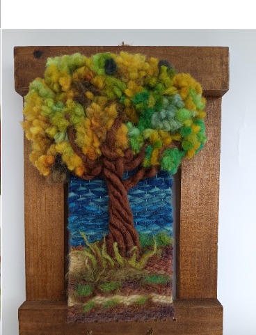 Árbol textil en relieve