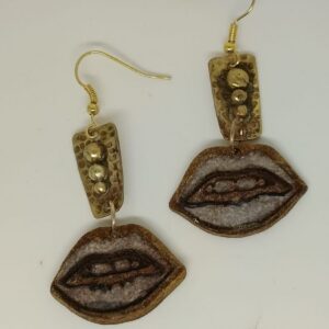 Aros Labios Dorados